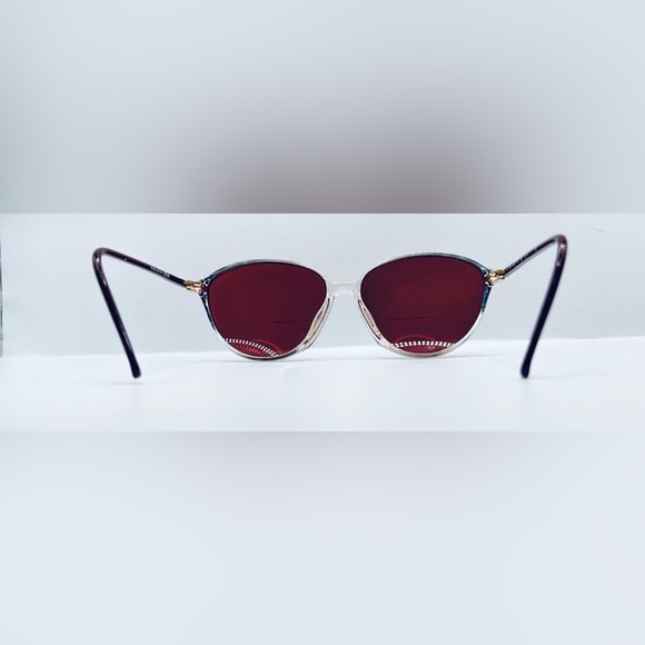 Vintage Silhouette M1822 Purple Translucent Oval Sunglasses Frames Only
